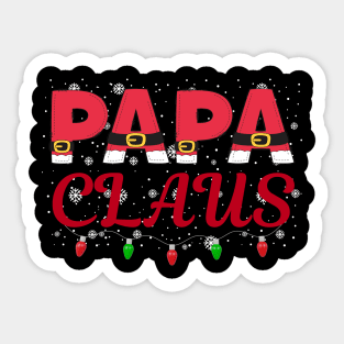 Papa Claus Santa Suit Christmas Dad Sticker